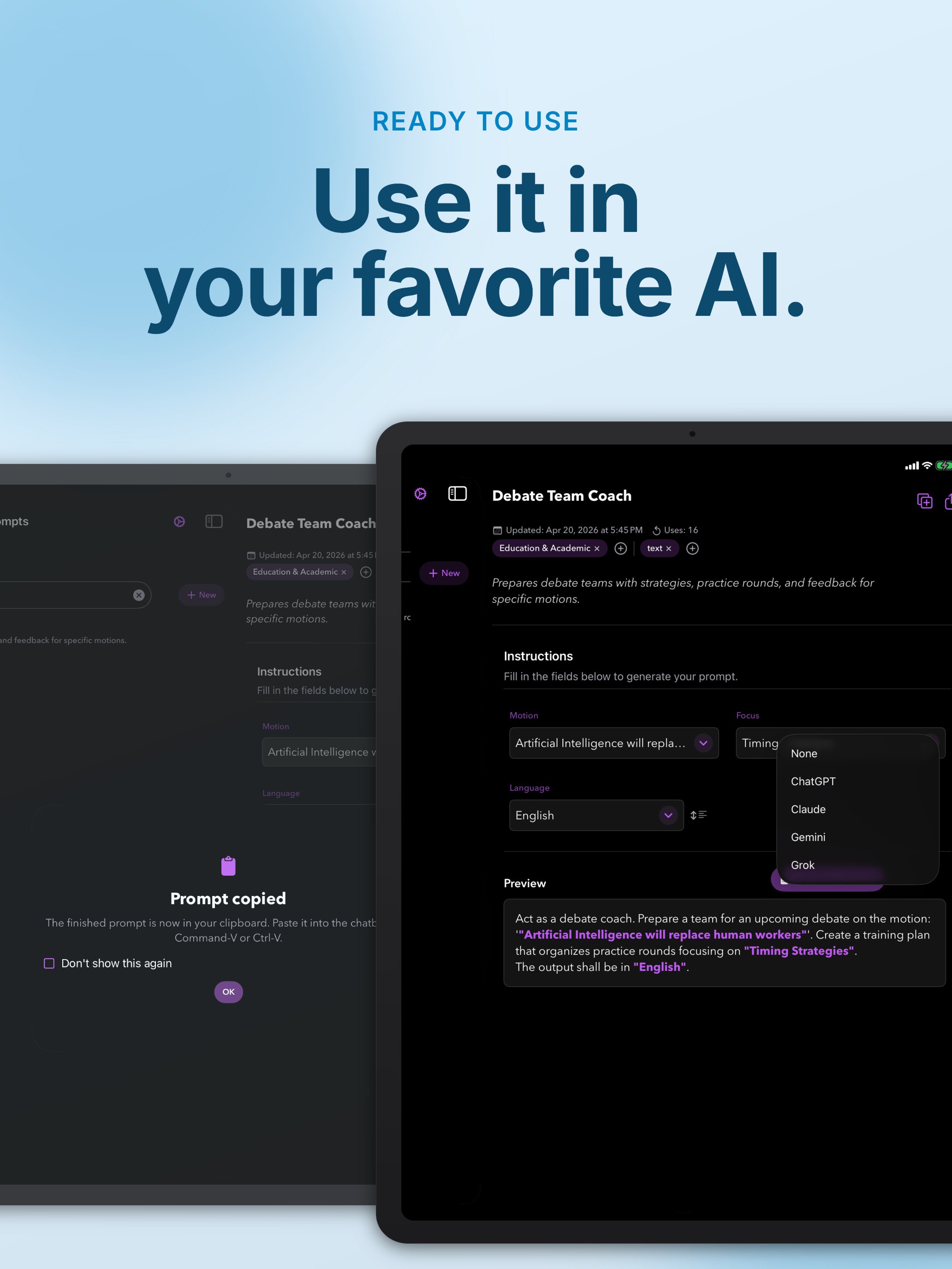 PUCO - The AI Launcher for iOS and macOS screenshot 6