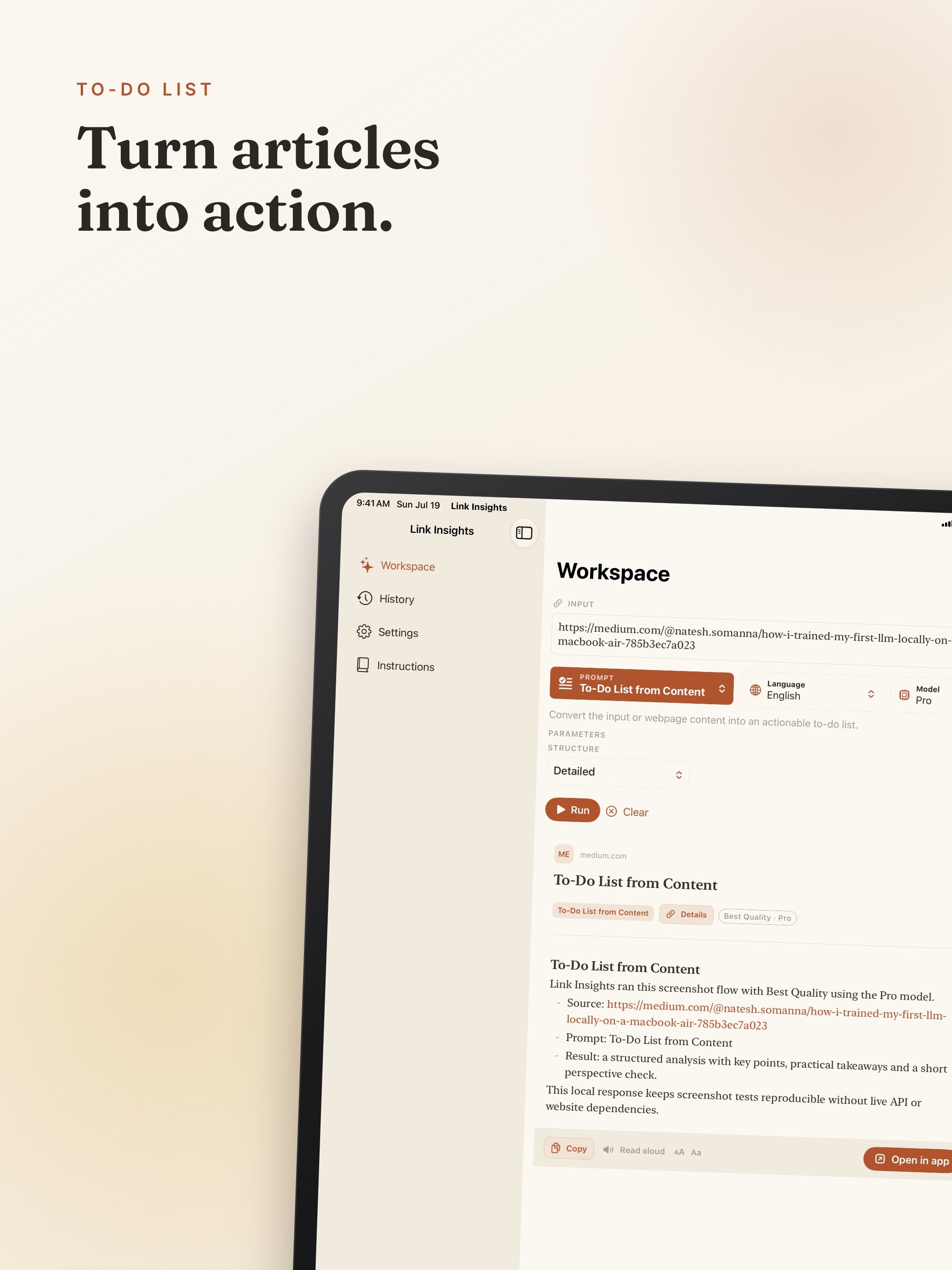 Link Insights screenshot 30