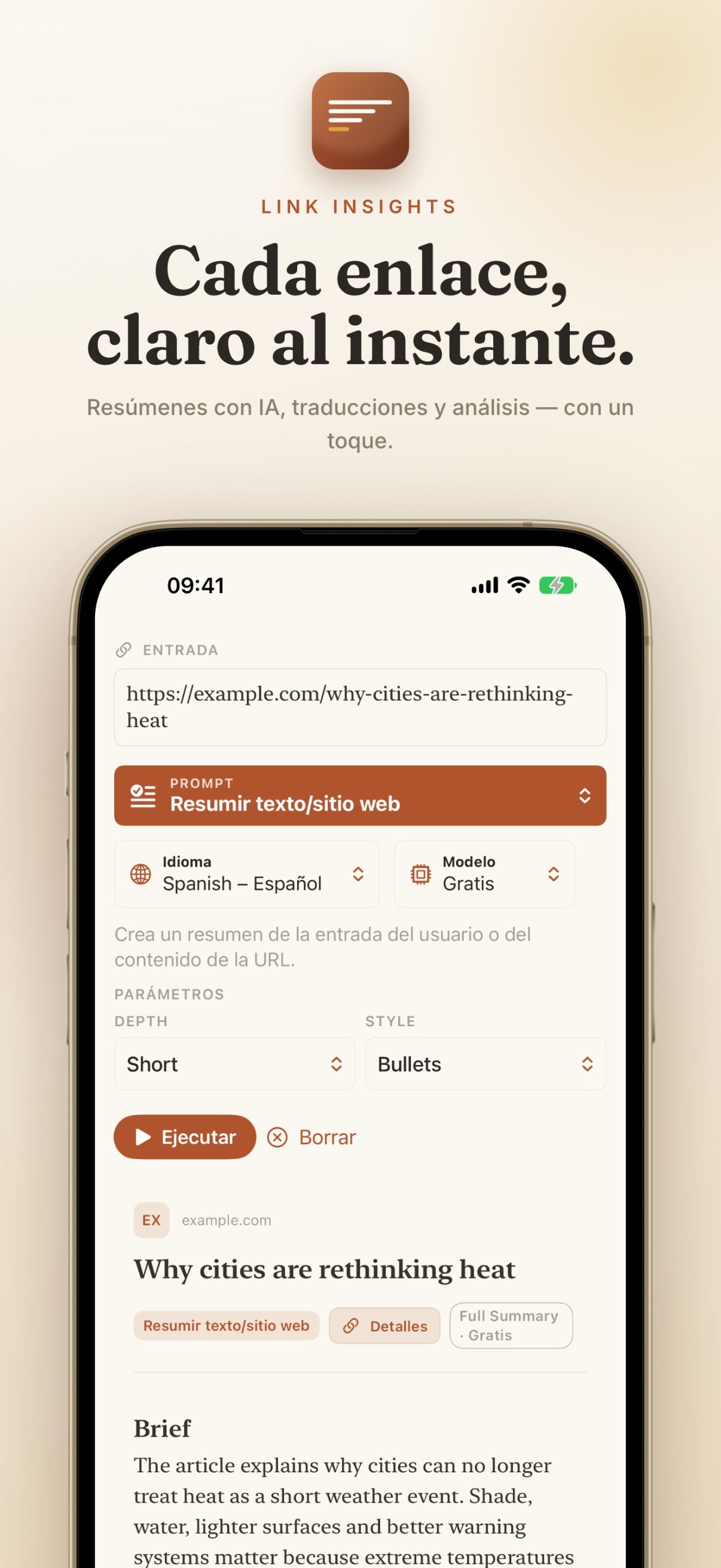 Link Insights screenshot 2