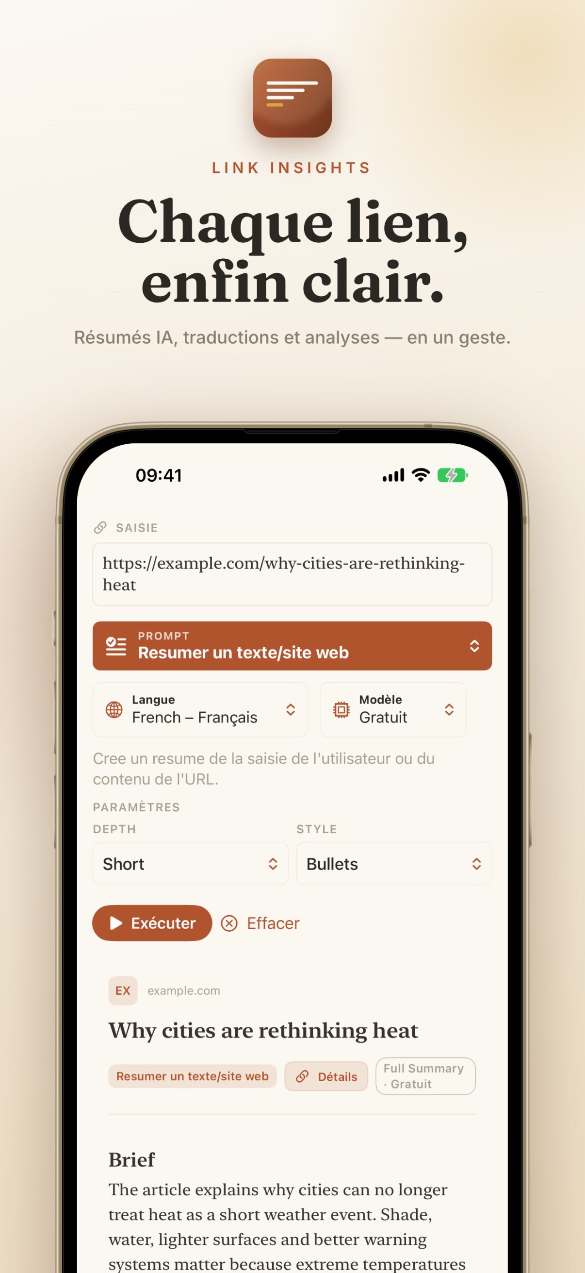 Link Insights screenshot 2