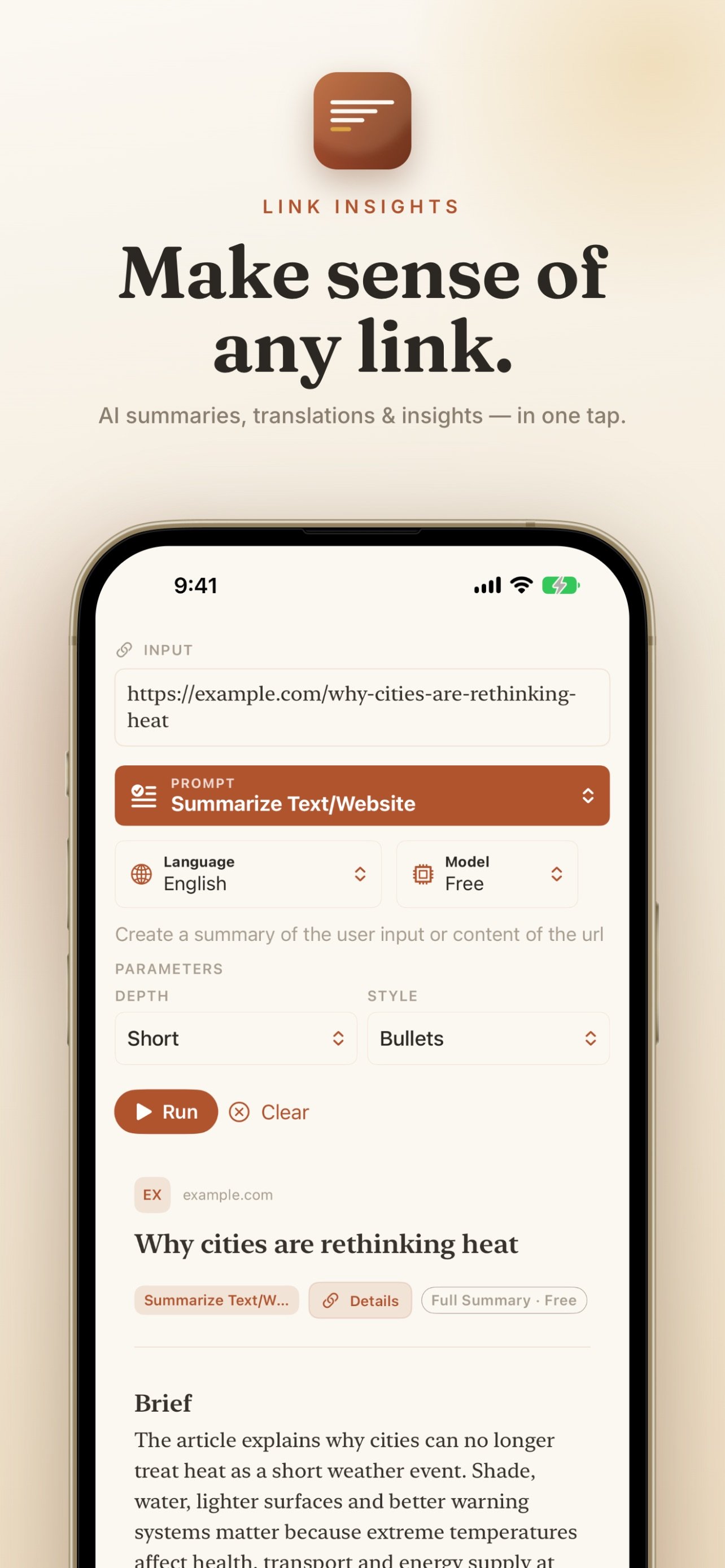Link Insights screenshot 3