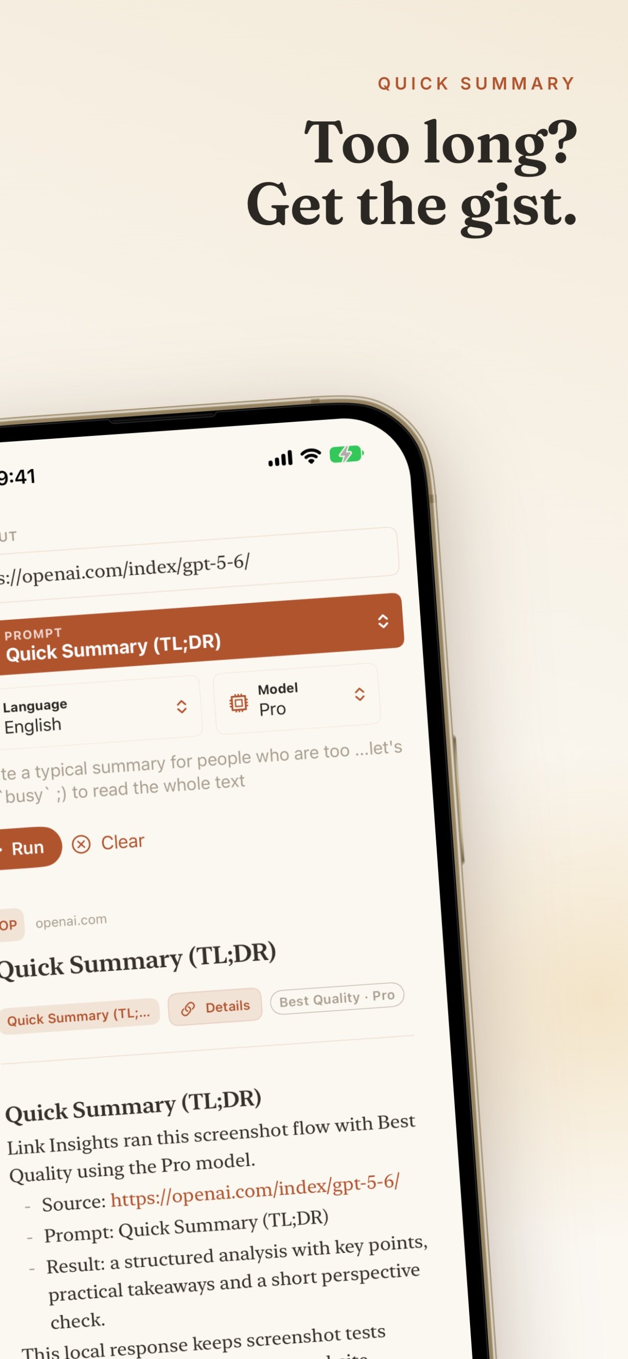 Link Insights screenshot 13