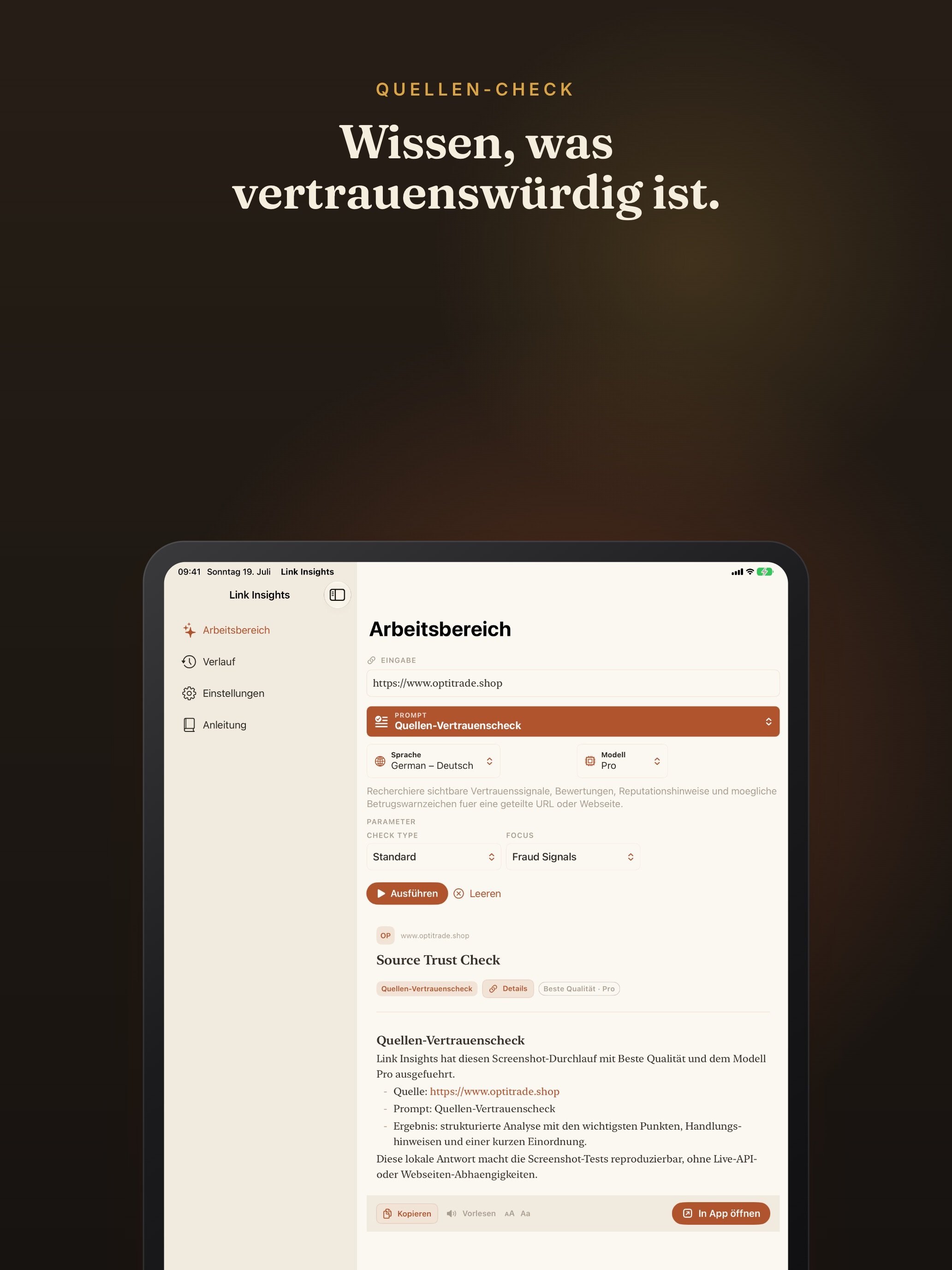 Link Insights screenshot 60