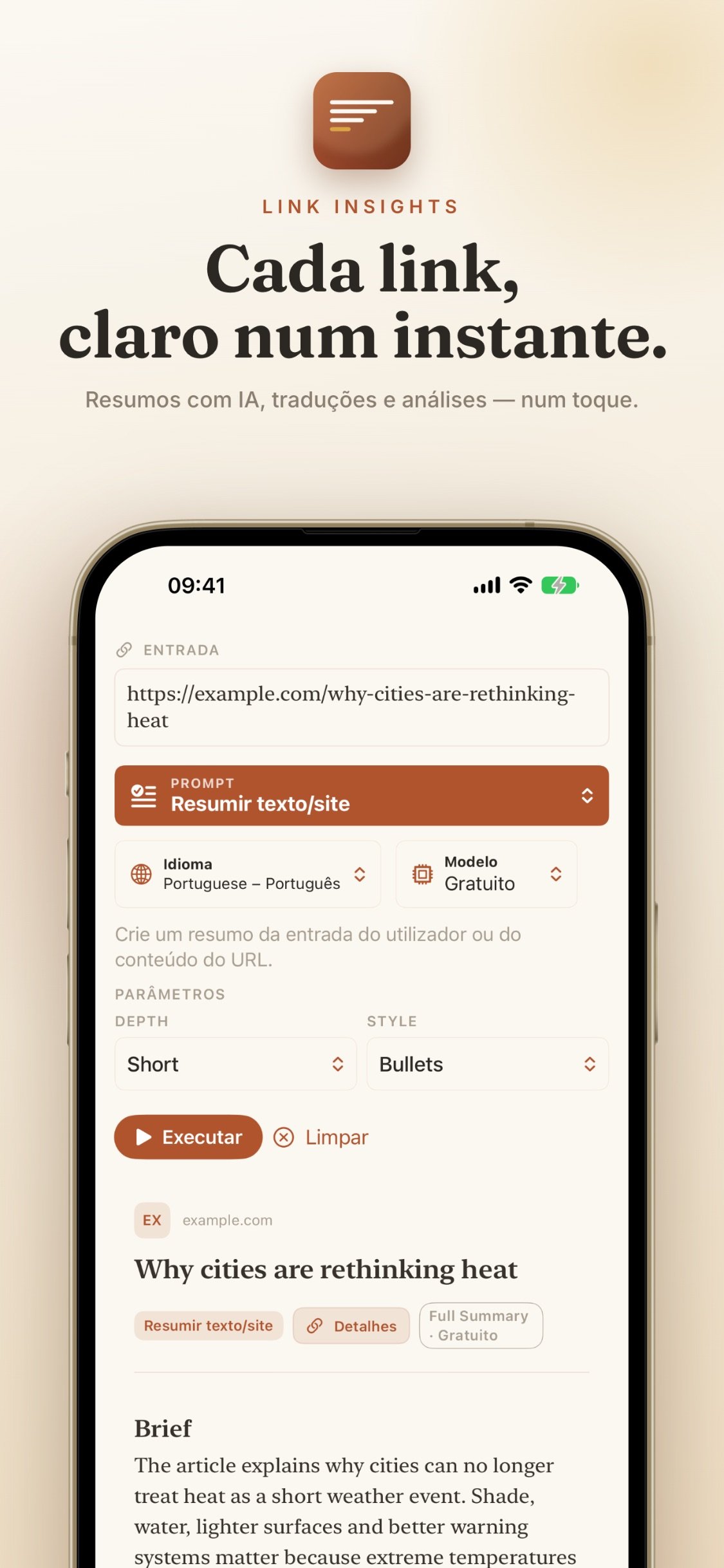 Link Insights screenshot 1