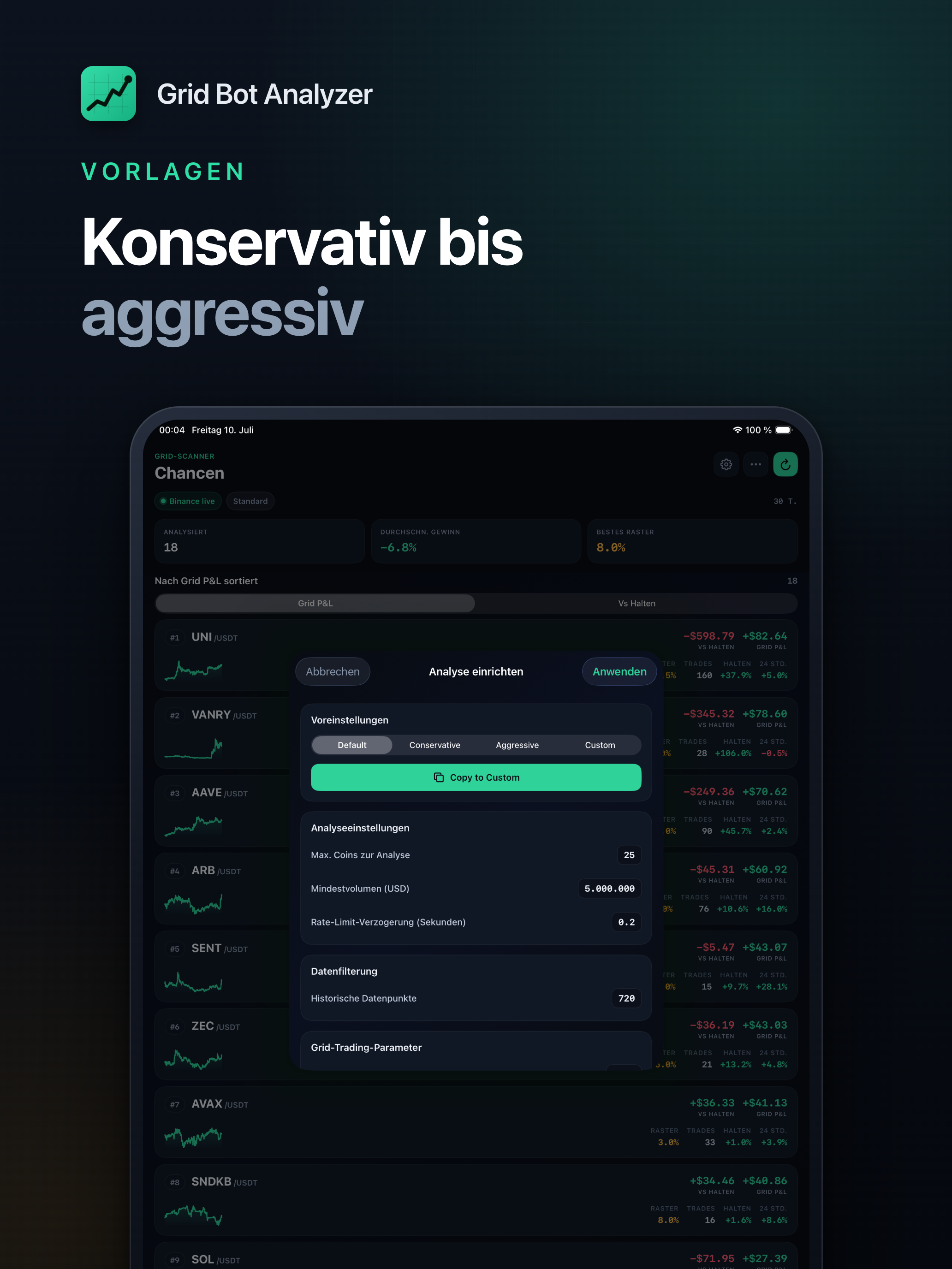 Crypto Grid Bot Analyzer screenshot 10