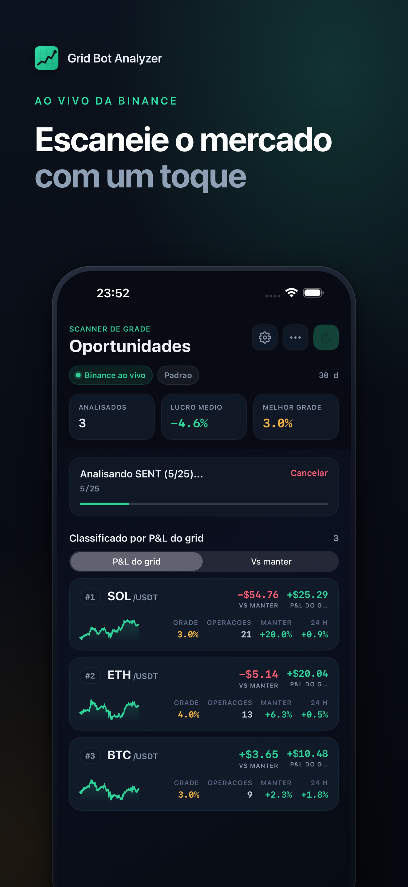 Crypto Grid Bot Analyzer screenshot 1